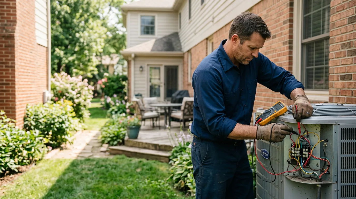 HVAC technician working near Morgan, UT